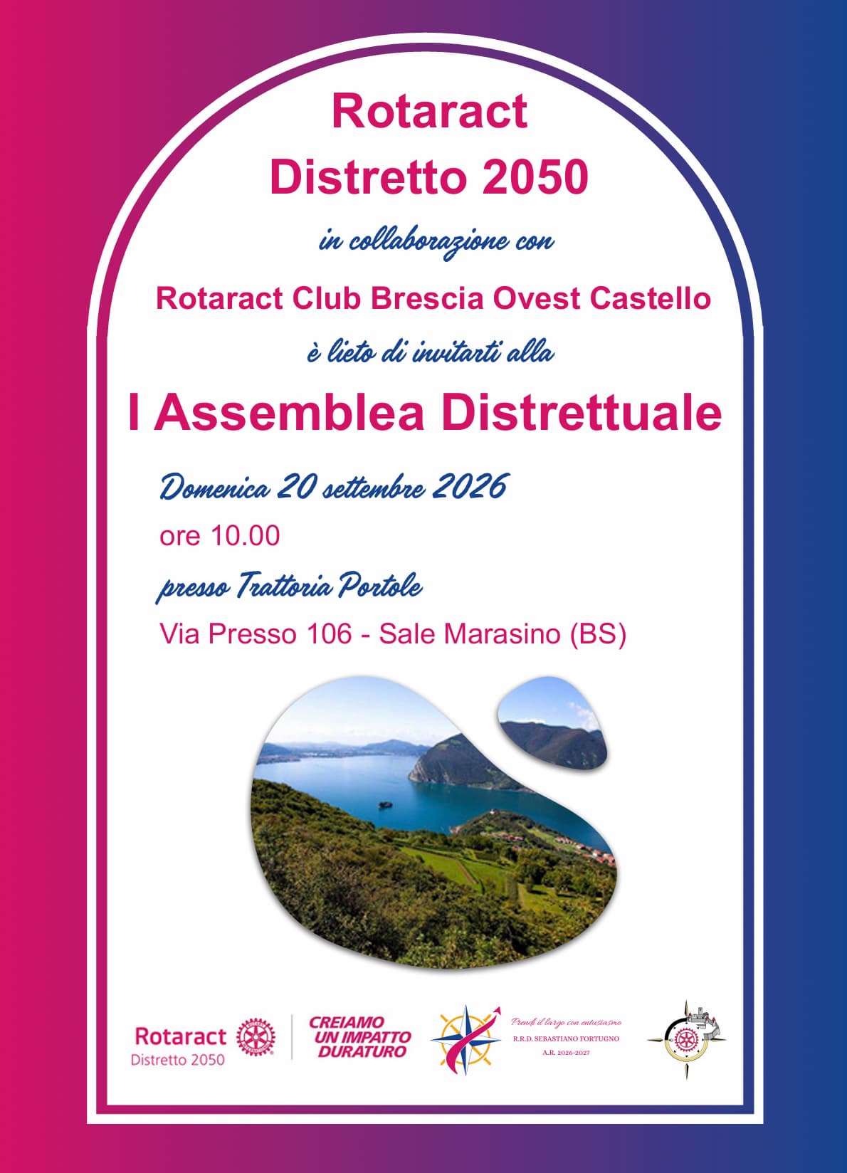 Locandina I Assemblea Distrettuale — Distretto 2050